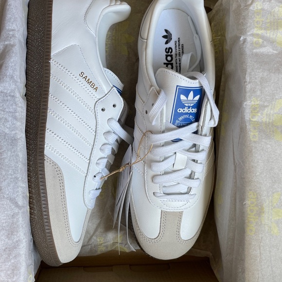 Adidas Samba OG white & gum (women’s US 8/ men’s size US 7) BRAND NEW - Picture 3 of 10